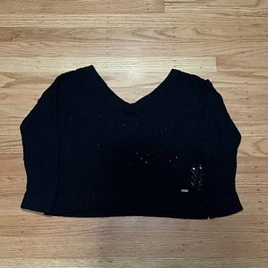 Navy Blue cropped sweater